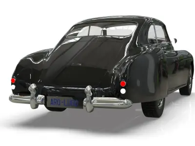 Bentley R-Type Continental 1952  Low-poly 3D model