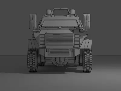 Wolf Armoured Vehicle 3D print model