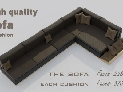 Furniture pack Low-poly 3D model