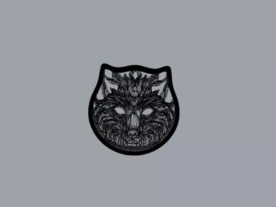 Fox Coaster Wall Decor 3D print model