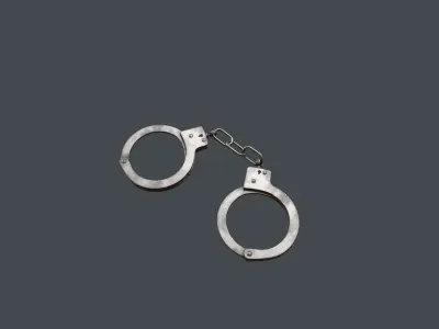 Handcuffs Low-poly 3D model