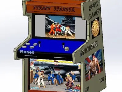 DESIGN OF THE STREET FIGHTER 3D model