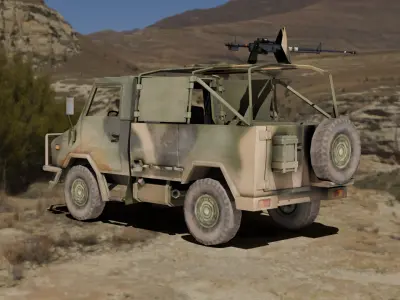 Naveco Military Vehicle Low-poly 3D model