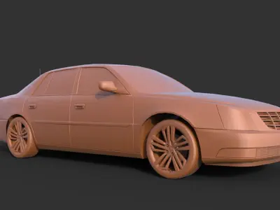 Cadillac DTS 3D print model