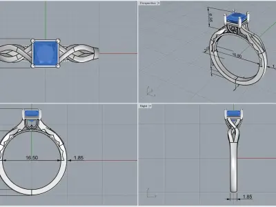 ring code 116 3D print model