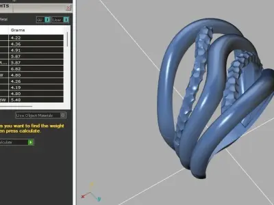 Fancy Womens Rings Plain Rings Ready STL 3DM Models Rings 3D print model 10