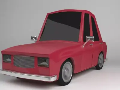 TOON CAR 3D MODEL Low-poly 3D model