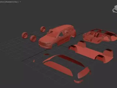 Mercedes Benz GLS600 Maybach 2024 3D print model