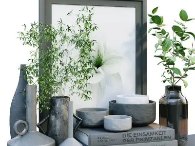 interior decoration set 252 3D model