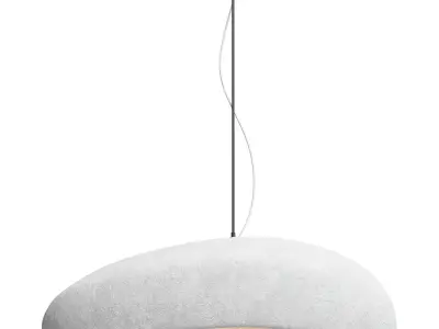 Japanese Wabi Sabi Pendant Lamp 3 shapes 3D model