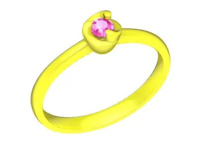 A5319 Eternity Diamond Women Ring 3D print model