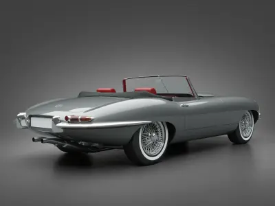1964 Jaguar E-Type 4 2 Roadster 3D model