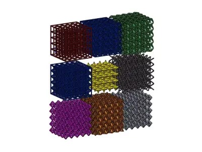 3D Lattice Structures  3D print model