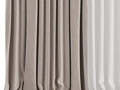 Curtain Set M11 3D model