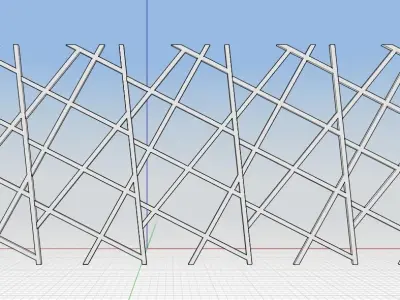 screen 3D basket with wires Free 3D model