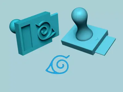 Stamp 94 Naruto Village - Fondant Decoration Maker Toy 3D print model