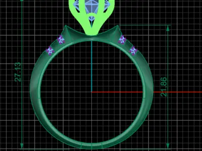 jewelry ring 284 3D print model