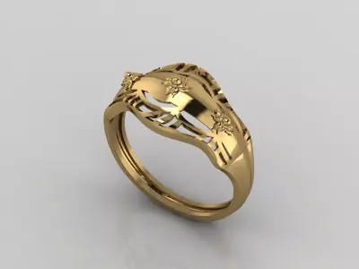 Women Plain Ring Ready STL 3DM Models Womens Rings 3D models 3D print model