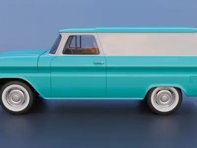 Chevrolet Panel Truck 1965 3D print model