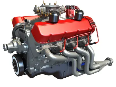 V8 Engine 3D model