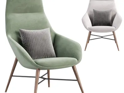 Sachet lounge Armchair by Davisfurniture 3D model