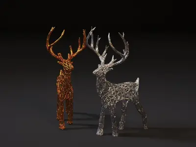 Christmas reindeer 3D print model