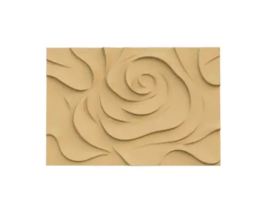 modern panel wall decor set wall relief mural CNC 104  3D model