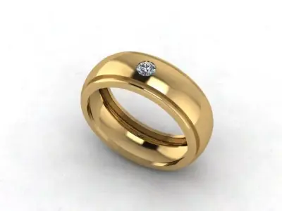 Men Band Ring 3D print model