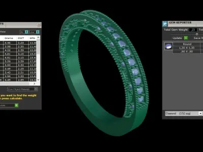 ring code 166 3D print model