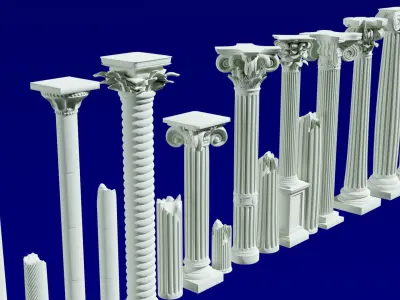 Columns Classic 3D model