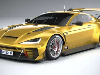 Generic Race Car GT3 2022 3D model