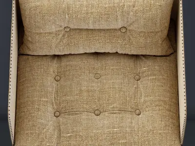 Restoration Hardware Shelter Arm Upholstered Chair 3D model