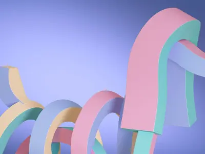 Poodle Pastel 3D model