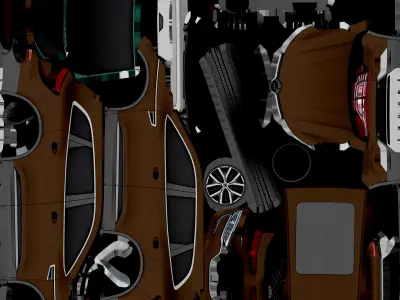 RENAULTKOREA QM6 LOWPOLY Low-poly 3D model