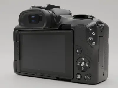 Cannon Camera Low-poly 3D model