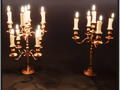 Candles Package  100 Variations Low-poly 3D model