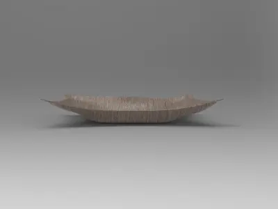 Accessory Plate Low-poly 3D model