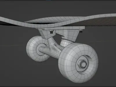 Realistic Skateboard 3D model