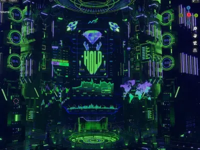 Diamond Hands GameStop Server Room - 3D Weekly 3D model