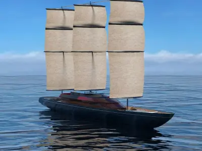 Sail ship 3D model