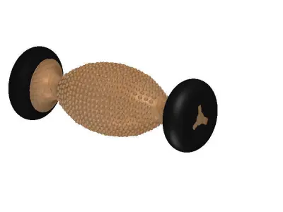 Foot and Back Roller Massagers  SolidWorks model 3D print model