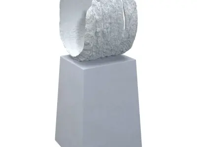 Koji Shiraya Trinary Pottery Sculpture PBR 3D model