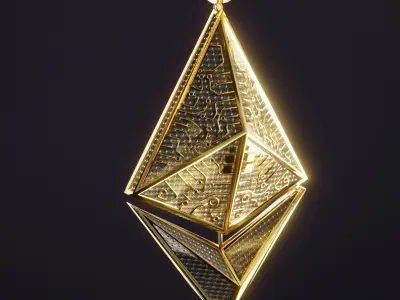 Ethereum Chain Low-poly 3D model
