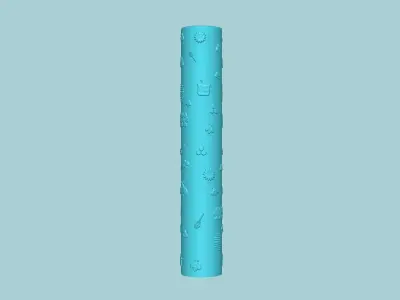 Texture Roll 45 Bee Positive - Fondant Decoration Maker 3D print model