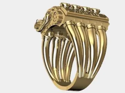 anillo de motor para mecanico 3D model