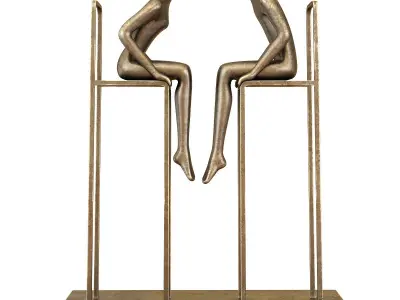 Sculpture abstruct 3d model Low-poly 3D model