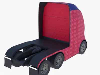 Future semitruck VI PBR 3D model