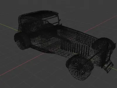 Classic Car - 1934 Lagonda - Can use in Metaverse 3D model