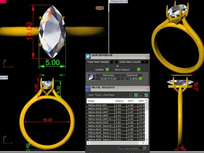 rings 3D print model