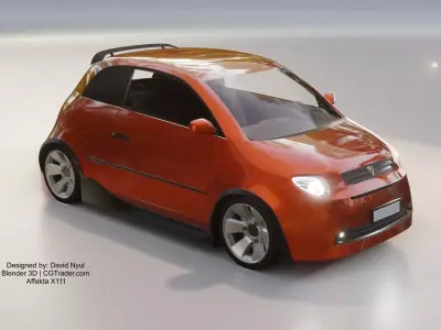 Affekta X111 Concept Low-Poly game ready tuning rally sport car Low-poly 3D model